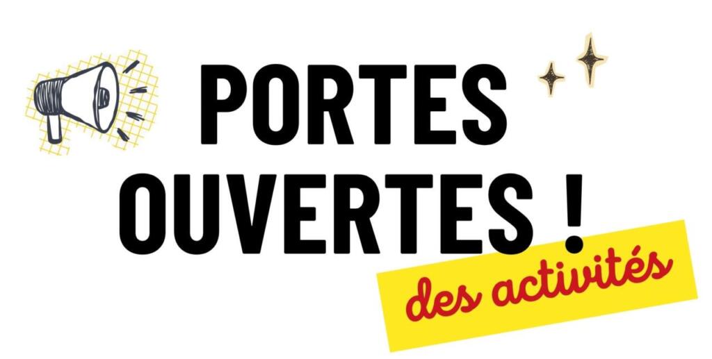 Du lundi 20 au samedi 25 avril : Portes Ouvertes des activités !