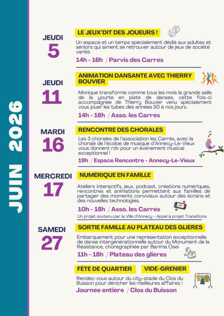 JUIN : Quartiers d&rsquo;été !