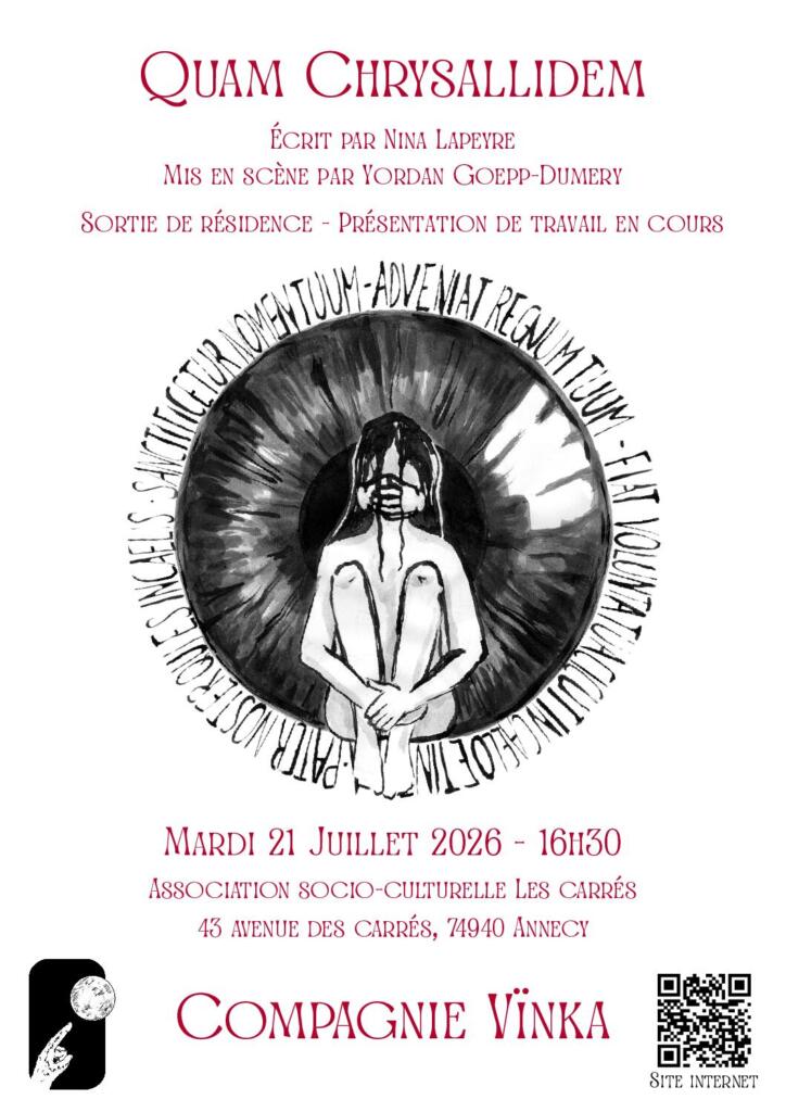 Mardi 21 juillet à 16h30 : Quam Chrysallydem