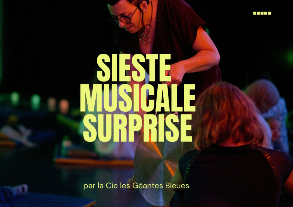 Mercredi 23 sept. à 10h : Sieste Musicale Surprise