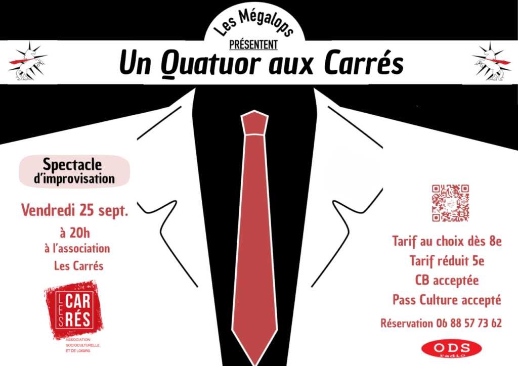 Vendredi 25 sept. à 20h : Le Quatuor des Carrés